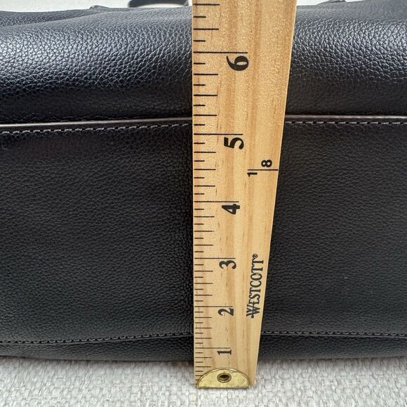 Fossil Sydney Satchel Black Leather Crossbody Bag Medium Handbag - Picture 13 of 16